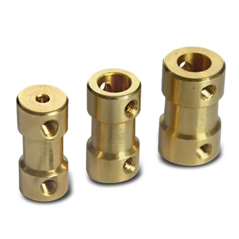 Coupler Brass Transmission Joint Connector Sleeve Adapter Motor Motor Shaft Extension Connector 2mm 2.3mm 3mm 3.17mm 4mm 5mm 6mm