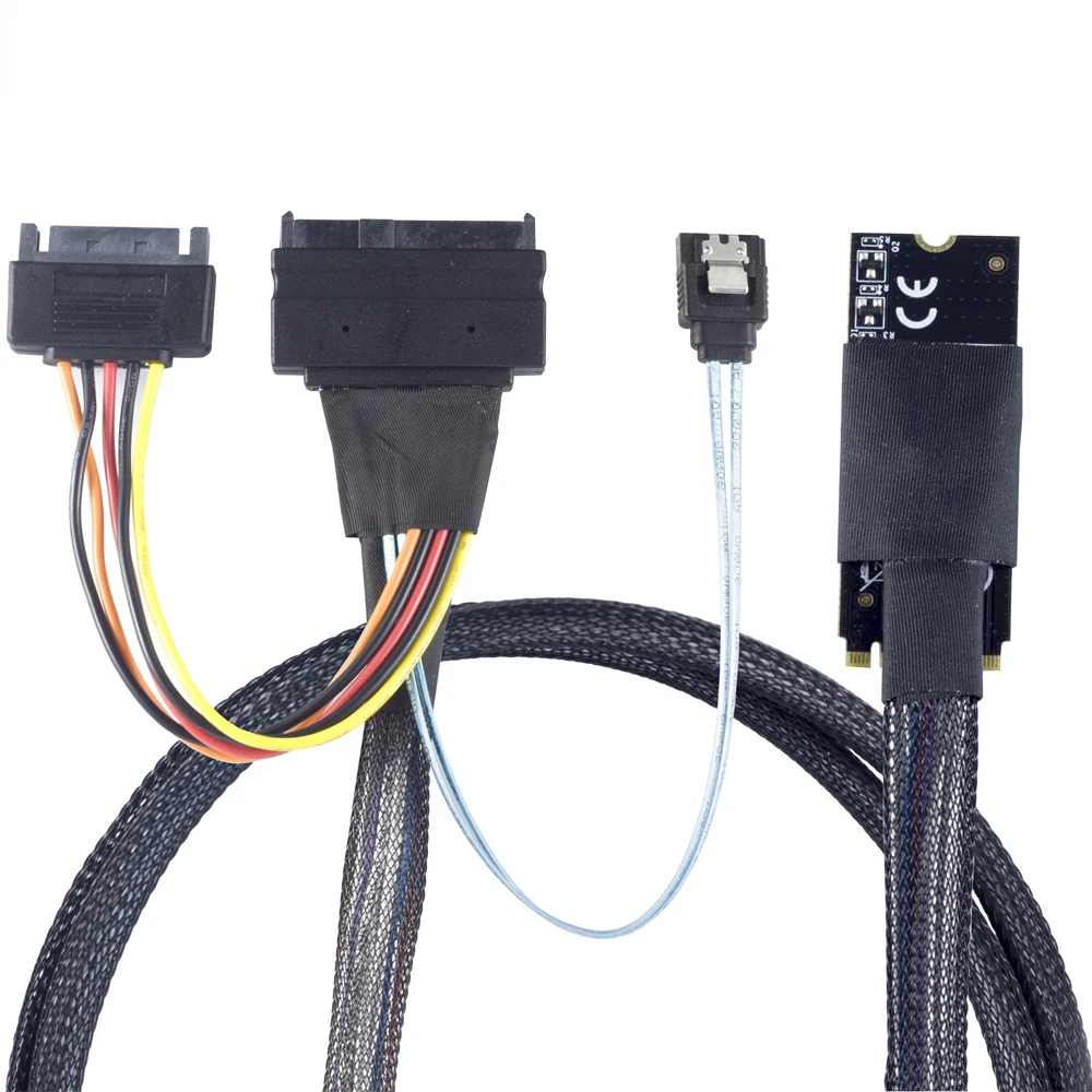 

M. 2 SFF-8643 To U.2 MINISAS 8639 with SATA 15P and 7P Server High-speed Cables