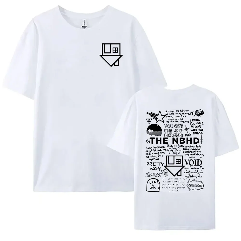 The Neighborhood NBHD Band Printing T-shirt Cotton High Quality Women/Men Tshirts Ropa Mujer Casual Short Sleeve Tee-shirt Male