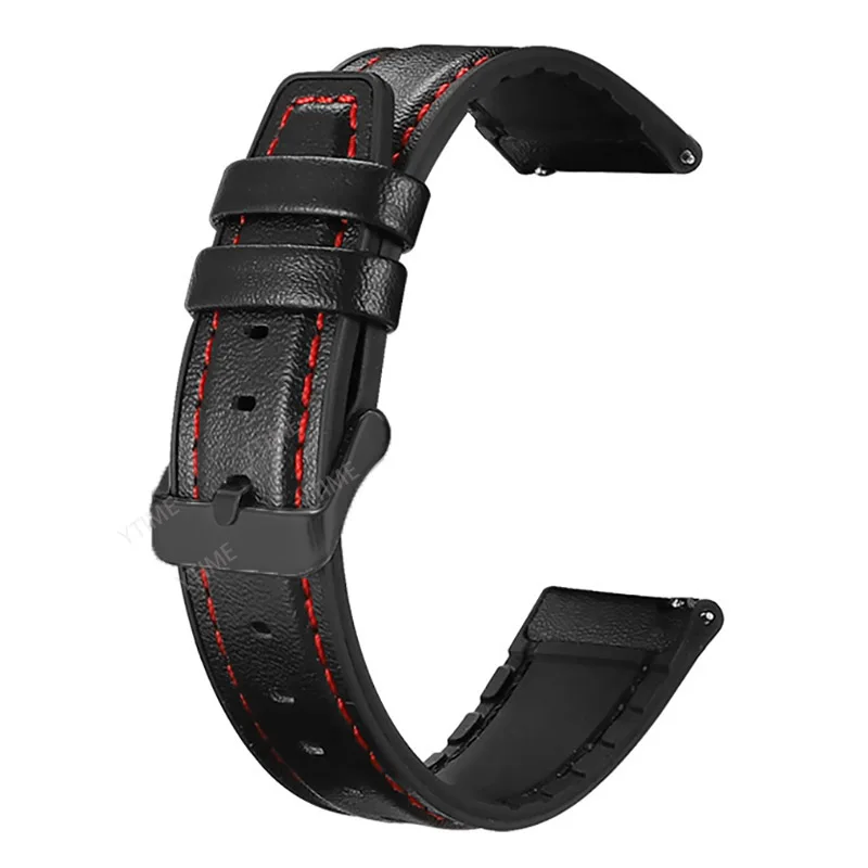 22mm Sports Strap For Amazfit GTR 4/3 Pro/2/2E/47mm Smartwatch Leather Silicone Bracelet For Amazfit Stratos 3/Pace Men Band