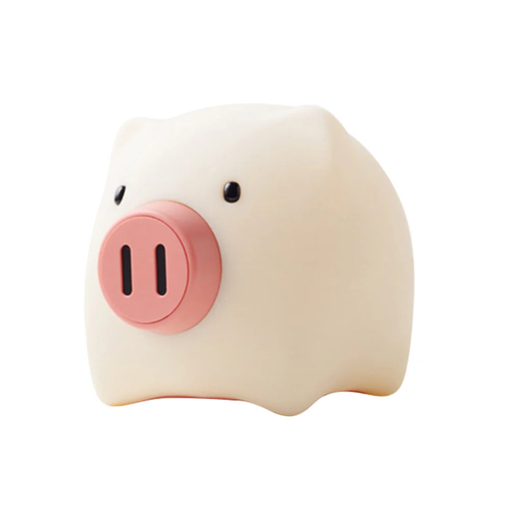 سيليكون خنزير LED ضوء الليل قابلة للشحن USB أباجورة الإضاءة الناعمة لغرفة النوم الحضانة ضوء الليل مصباح قابل لإعادة الشحن