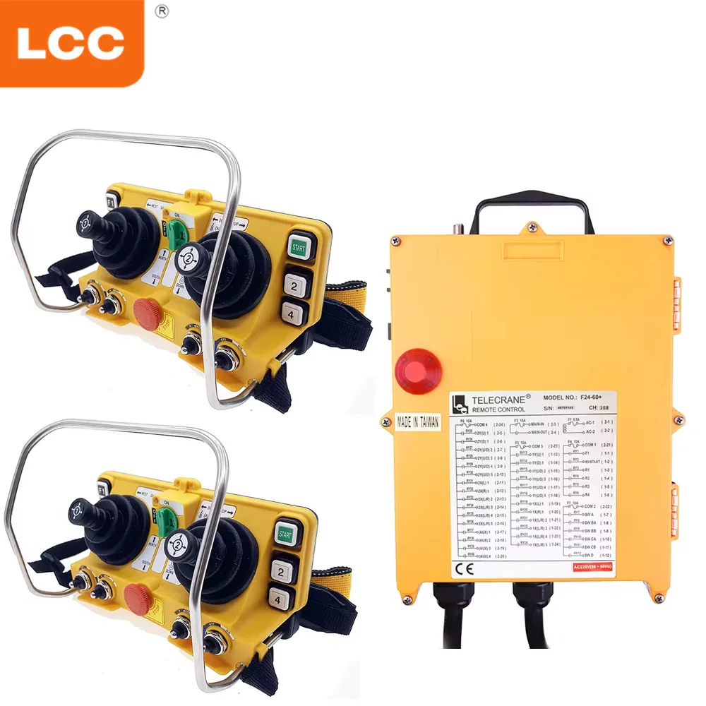 

LCC F24-60+ Crane Concrete PumpTruck Controller Waterproof Dustproof Industrial Wireless Remote Control