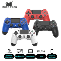 DATA FROG Bluetooth-Compatible Game Controller for PS4/Slim/Pro Wireless Gamepad For PC Dual Vibration Joystick For IOS/Android
