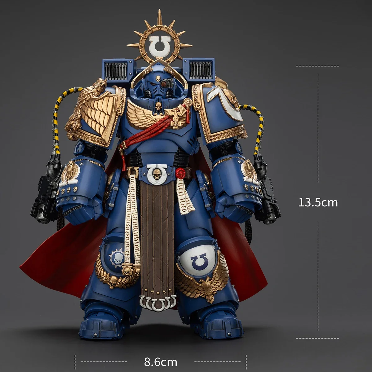 JOYTOY Warhammer 40k Ultramarines Marneus Calgar Capitolo Maestro con MKX Gravis Armor Action Figure