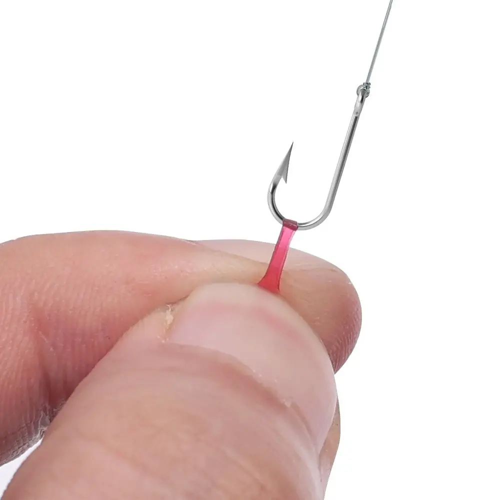 5000 pièces élastiques pêche caoutchouc appâts bandes Latex matière première rouge sang ver appâts bande élastique jaune caoutchouc