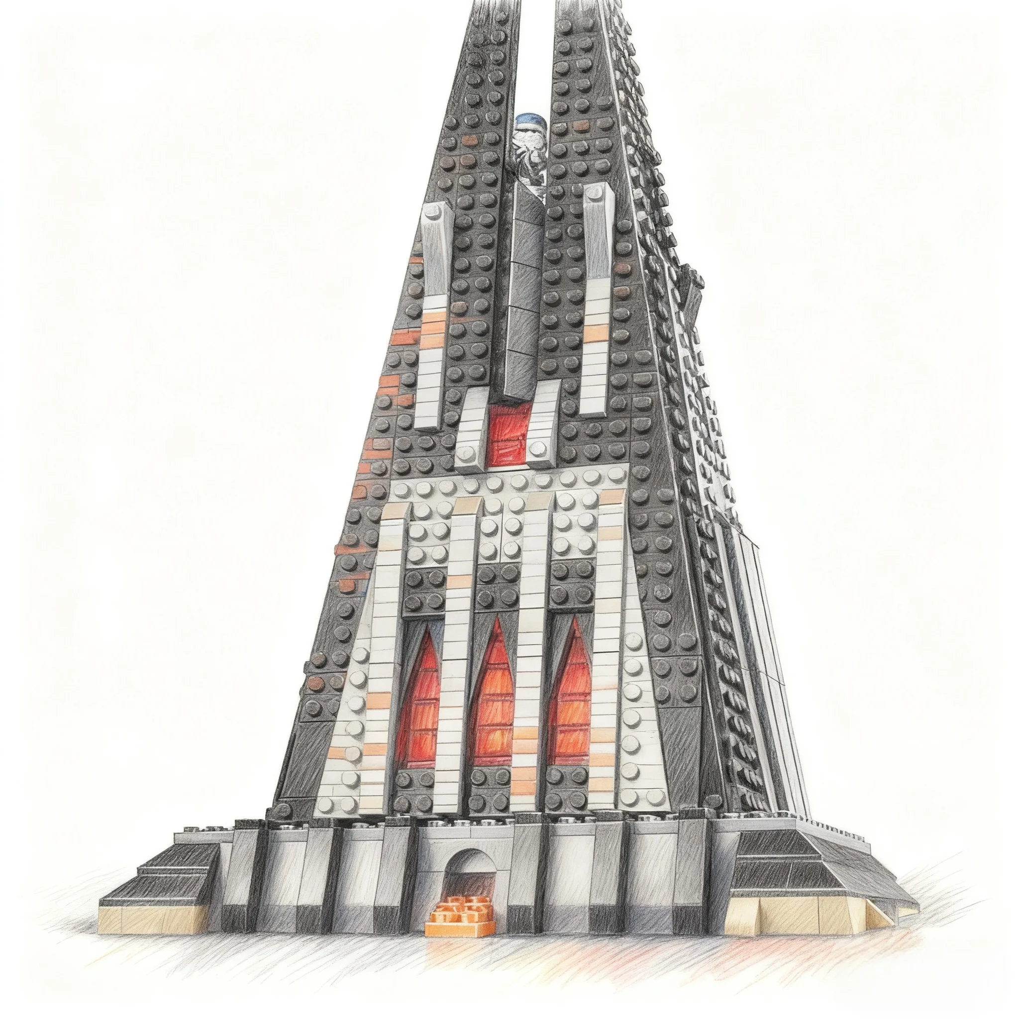 

Mingchuang Youpin Чжан Вейдер Fa Модель замка смерти Строительный блок Игрушка Детский подарок на Рождество и день рождения