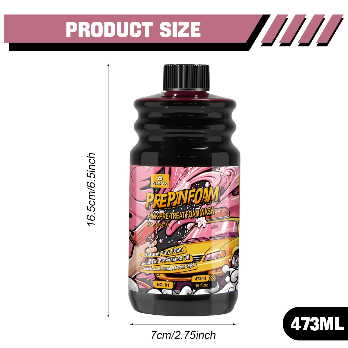 Roze Magic Foam Car Wash Shampoo Auto Hoge Concentratie Sediment Voorgewassen Wasstraat Auto Wassen Zeep Super Foam Cleaner X1 ﻿