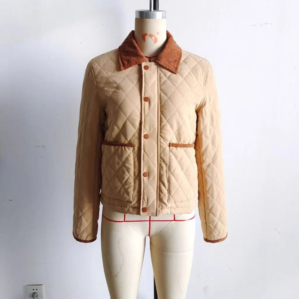 

Autumn Winter Fashion Casual Comfortable Versatile Cotton Jacket Outerwear Women's Clothing Tops Cotton Coat