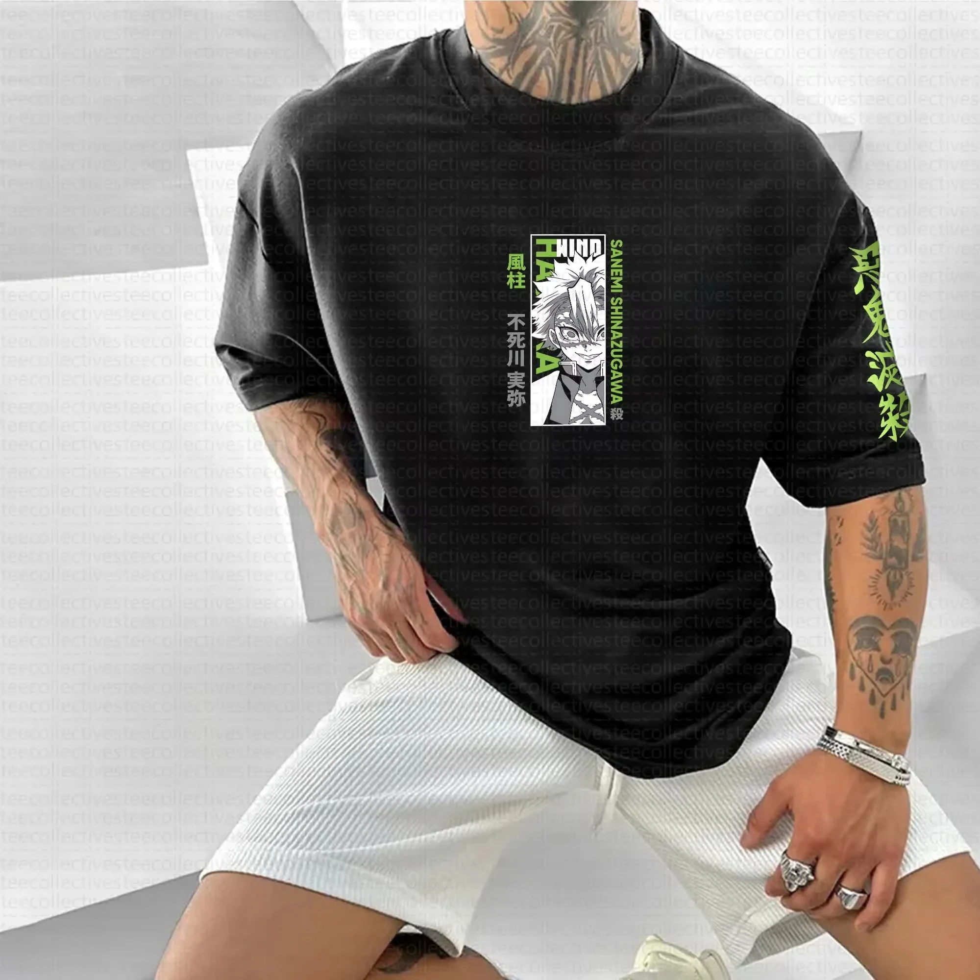 2025 Fashion New Devil Killer Theater Edition Unlimited City Edition Surround T-shirt Surround Outdoor Street Top Large Size