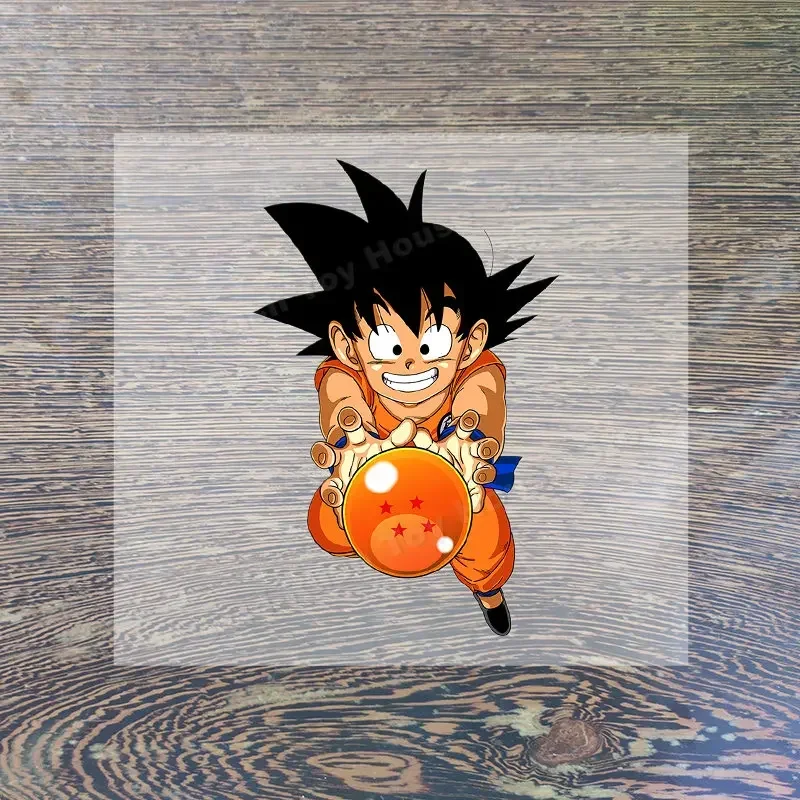 Dragons Ball Iron on Clothes Sticker Son Goku Cute Anime Hot Transfer Clothing Patches Clothe Shirt DIY Applique Decoration Gift