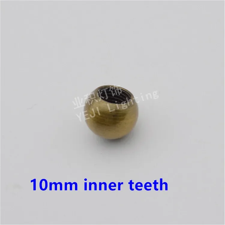 gold bronze spherical nut ball shape nut Decorative nuts Screw 10mm inner teeth Lighting Accessories DIY