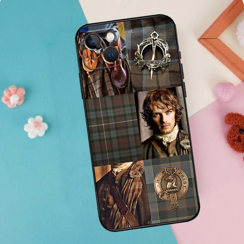 OUTLANDER TV Jamie Sassenach Dragonfly Bumper For iPhone 14 13 Pro Max 12 mini 11 Pro Max 6 7 8 Plus XS XR XS Max SE 2020 Cover