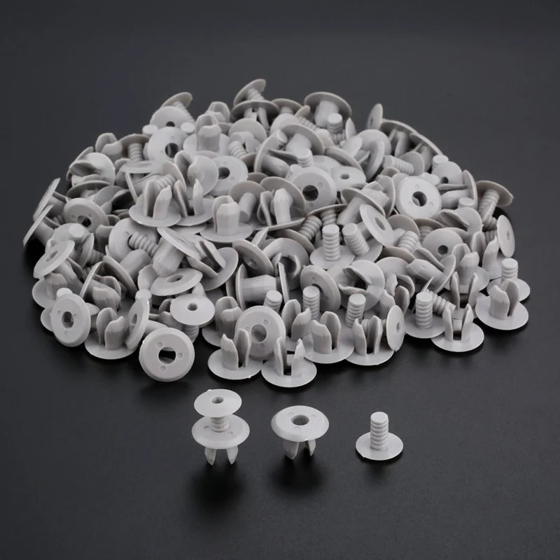 50pcs Car Interior Fastener Clips Trim Panel Lining Clips Rivet Grey Car Accessories for VW Volkswagen T4 T5 Transporter Eurovan