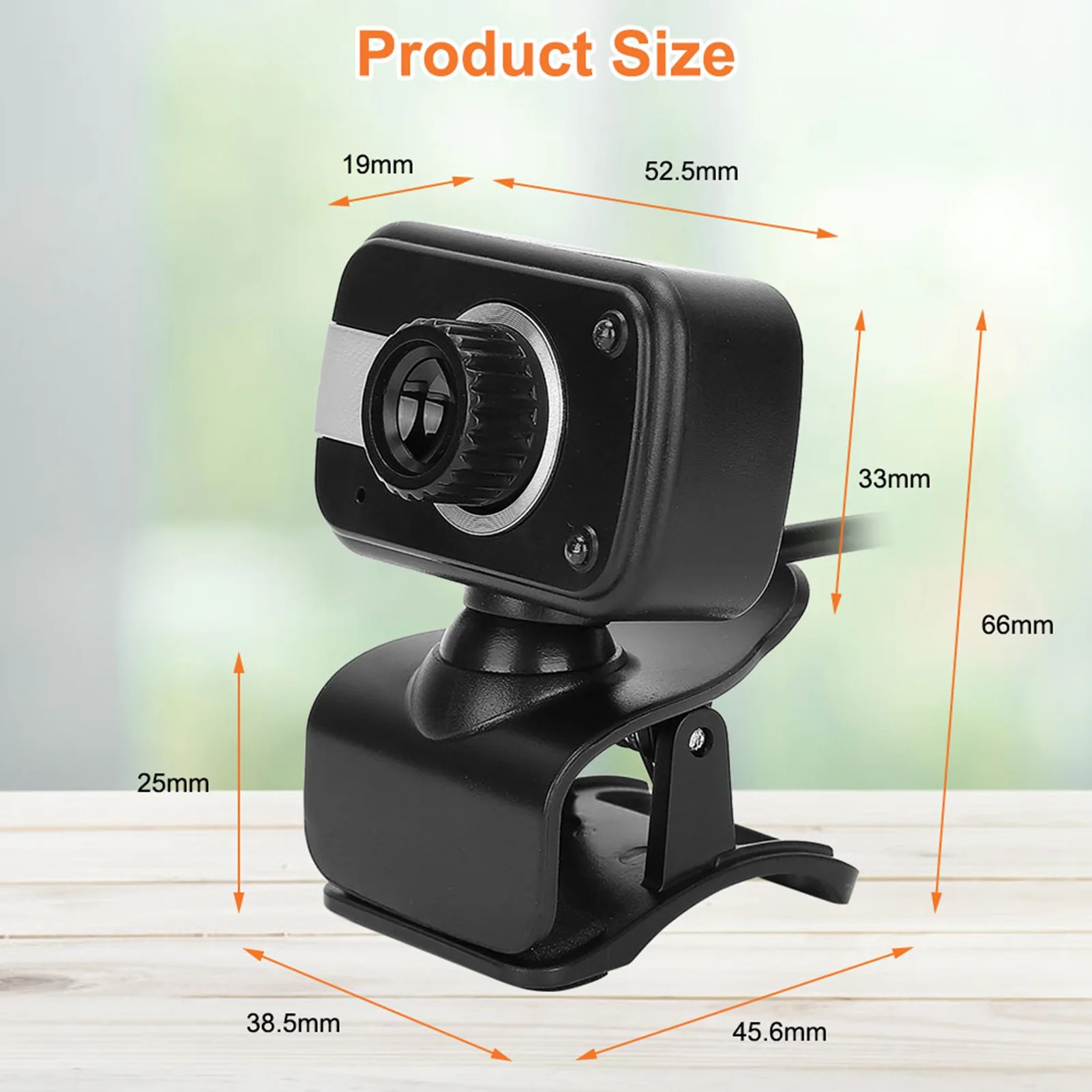 كاميرا ويب USB مع ميكروفون 0.3 ميجابكسل كاميرا ويب كاميرا 360 درجة لشاشة LCD للكمبيوتر المحمول لكاميرا USB للرؤية الليلية MSN / ICQ
