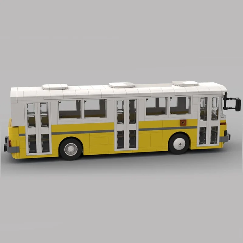 Cidade série de carros moc tijolos de construção 260 cidade ônibus modelo tecnologia blocos modulares construção diy montagem brinquedo construstion presente