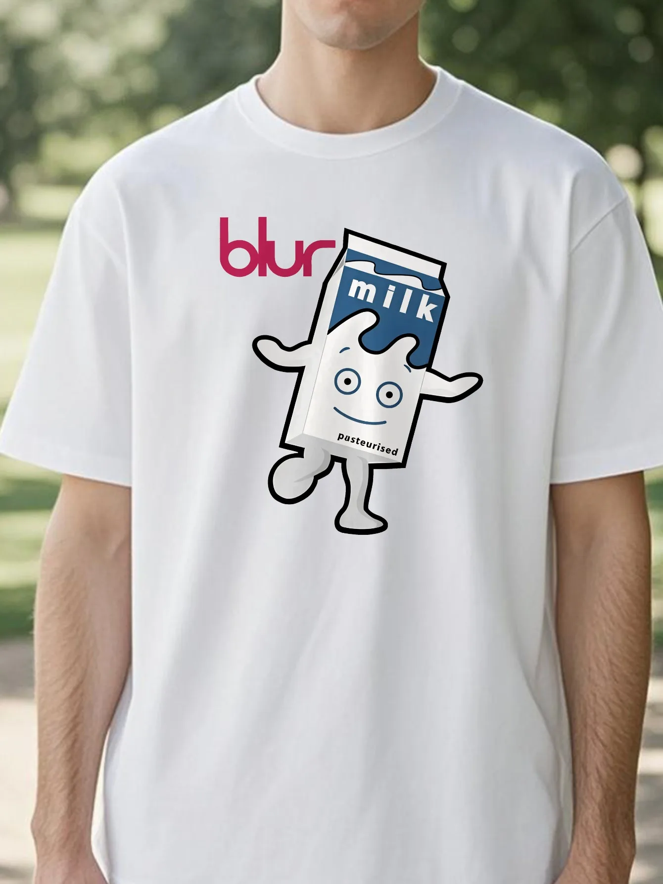 

Blur Britpop Band Coffee and Tv Milk Band Concert Tour Printed T Shirt Summer Streetwear Casual O-neck in Fashion Unique Tshirt