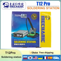 MECHANIC T12Pro Soldering Station - Intelligent LED Digital Display Anti-Static Thermostat Heating Repair Welding Tool