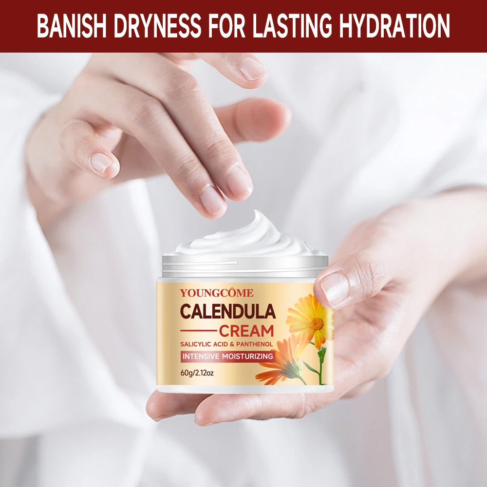 Calendula Face และคอ Moisturizing Face Cream,Anti Aging Shrink Pore ครีมไวท์เทนนิ่งริ้วรอยกระชับผิวปรับปรุงผิว