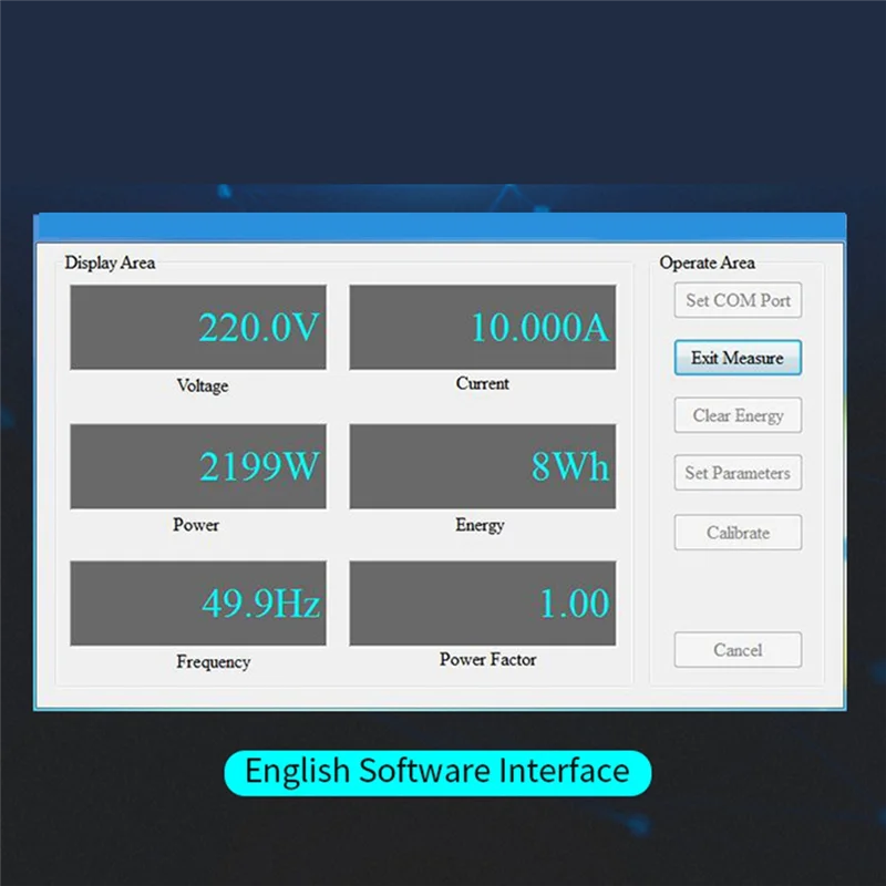 100A pzem 004T 3.0 wattmeter พร้อมเคส + เปิด CT kWh เมตรโวลต์แอมป์โมดูลทดสอบกระแสสำหรับ Arduino TTL COM2/COM3/COM4