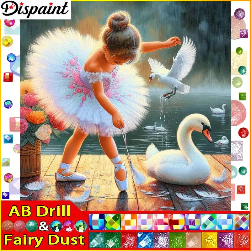 Dispaint Fairy Dust AB Square/Round Drill 5D DIY Diamond Painting 