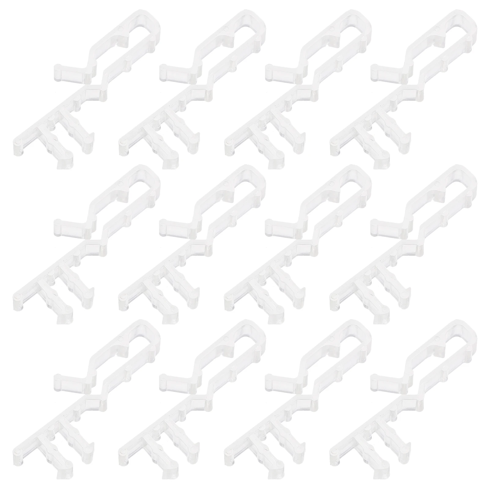 

12 Pcs Clear Valance Clips Curtains Blind Replacement Parts Hidden Window Hooks Fits Various Prevent Slipping Fall Home Office