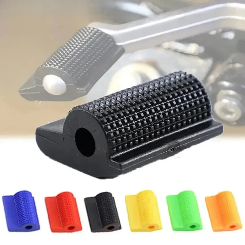1/2pcs Universal Motorcycle Shift Gear Lever Pedal Rubber Cover Anti-Skid Foot Peg Toe Gel Accessories For Honda Kawasaki Yamaha