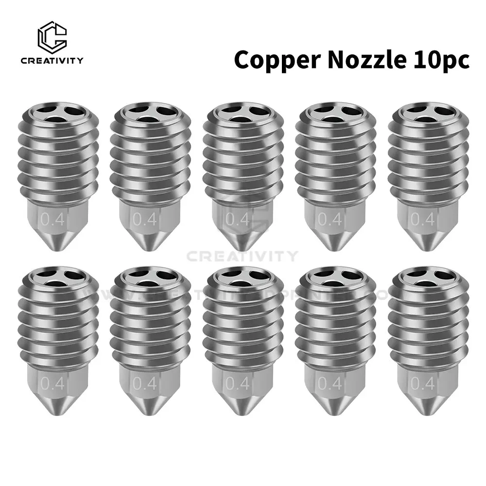 

Labx1/P1P/P1S/Lab X1 Carbon 3d Printer Copper Plated Nozzle High Flow CHT Nozzle 0.2/0.4/0.8mm For Bambu Upgrade Hotend Nozzle