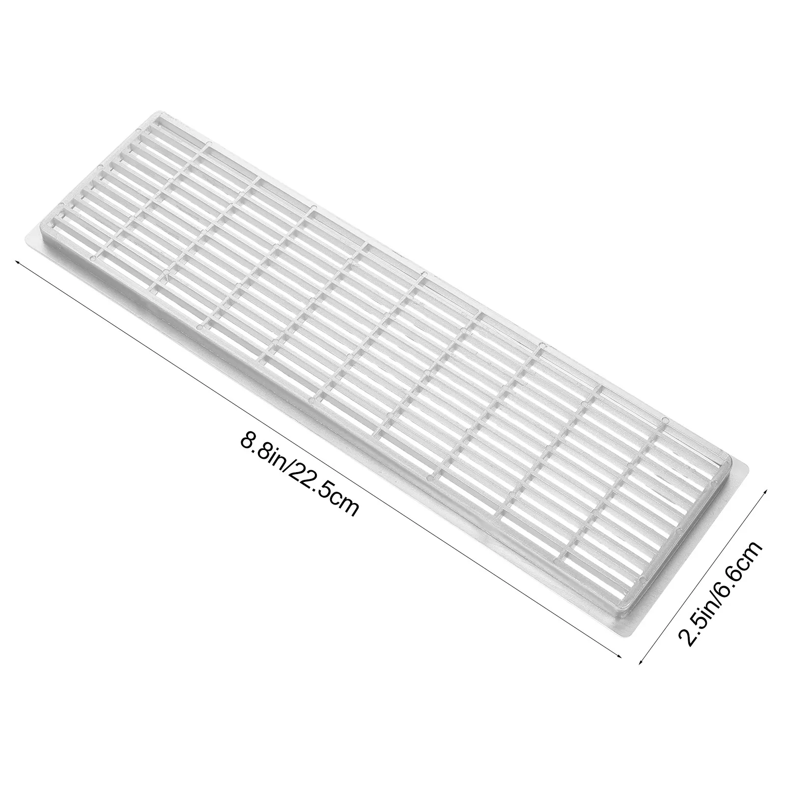 6Pcs Rectangular Plastic Air Vent Covers Moisture Proof Breathable Vent for Cabinets Wardrobes Closets Ceiling Wall