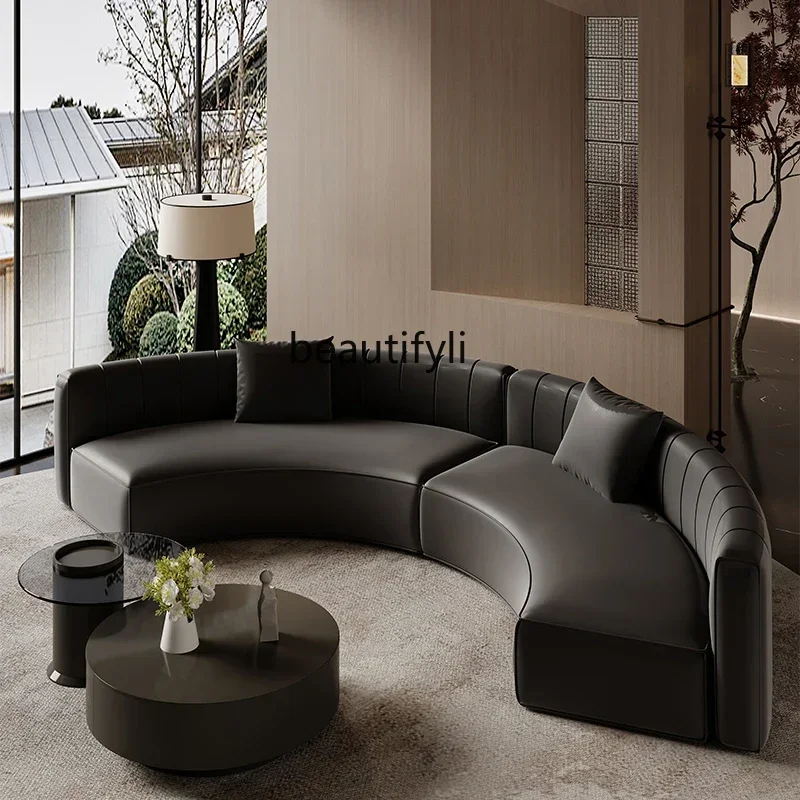 

Semicircular curved special-shaped sofa beauty salon hotel lobby business rest area reception