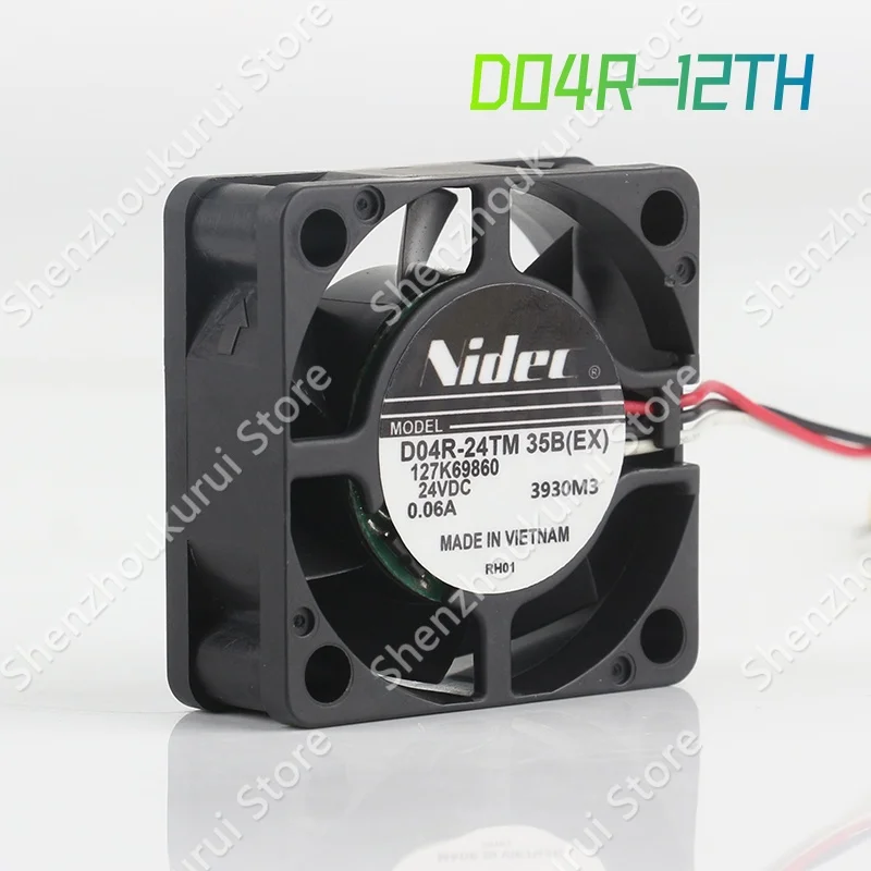 Nidec 5V 24V 48V DC12V 0.13A AC EC 4015 40X40X15MM 4CM super mute chassis industrial computer power supply D04R-12TH cooling fan