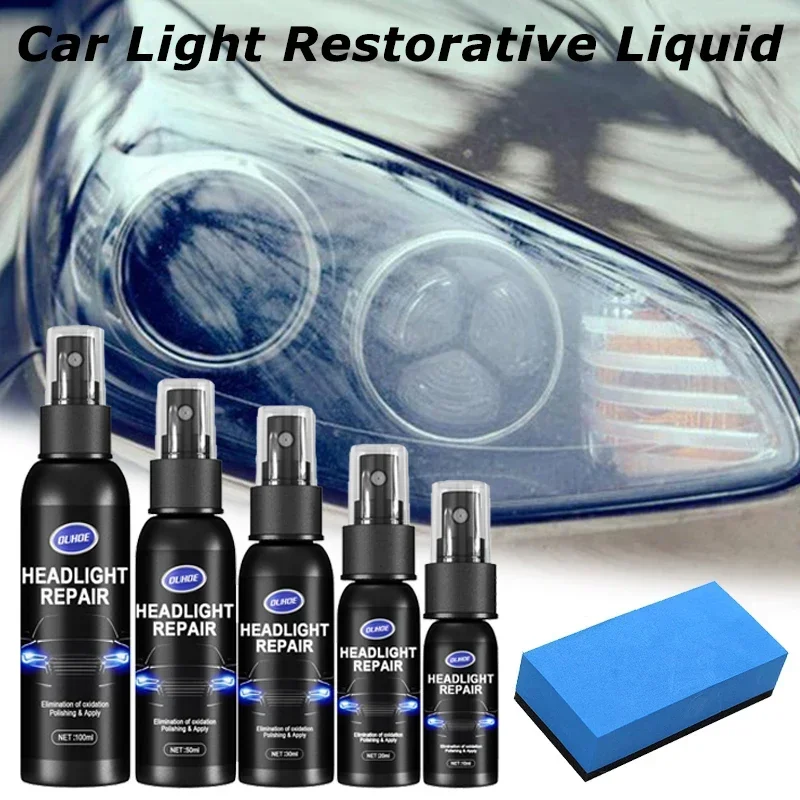 Car Headlight Polishing Scratch Repair Fluid Best-selling Cars Light Restoration Kit Auto Cleaning Accessories 10/20/30/50/100mL