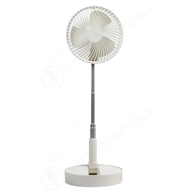 Foldable Retractable Desktop Air Circulation Fan USB Rechargeable Portable Mini Cooling Fan Compact Storage Designl Indoor Use