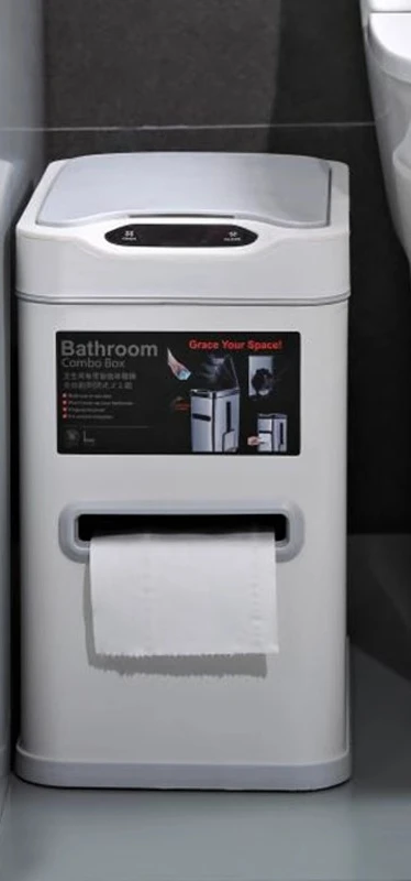 

Seam trash can toilet toilet toilet waste paper can narrow paper basket household intelligent electric induction