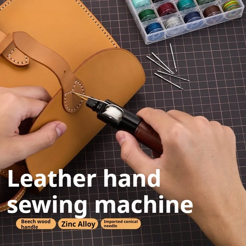 Leather Repair Hand Stitching Awl Labor-saving Craft Sewing Speedy Stitcher Multifunctional Shoe Mending DIY Leatherworking Tool