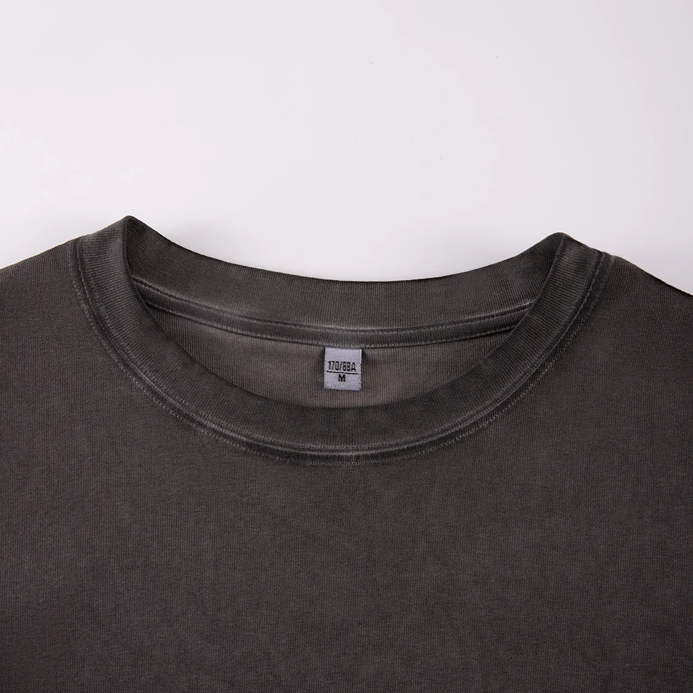 Camiseta lavada con estampado de fruta y limón creativo para mujer, Top de algodón con gradiente, ropa de calle de Hip Hop, camiseta ajustada con cuello redondo Y2K