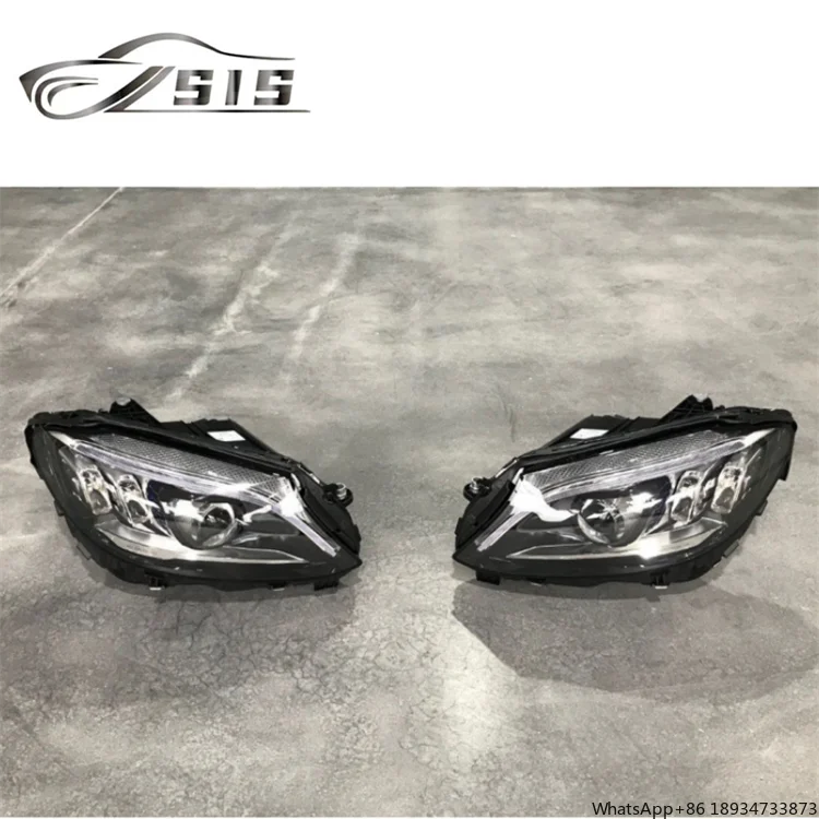 Factory Price After 2019 Year C Class W205 Body Kit Bumper Headlight Fit For W205 High Quality Car Head Lamp