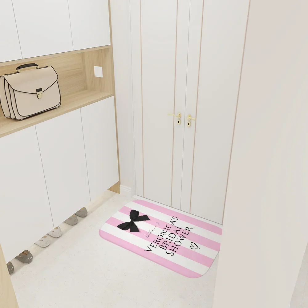 1PC VICTORIA’S SECRET Luxury Brand Floor Mat Entrance Door Mat Rectangle Anti-slip Home Soft Indoor Outdoor Mat Household