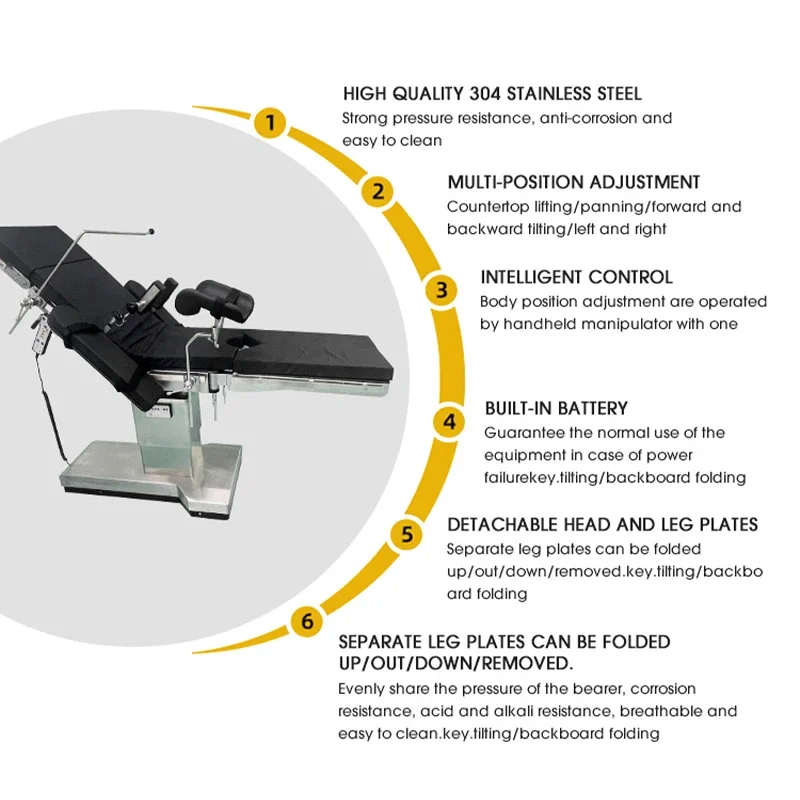 Surgical Instruments Surgical Room Electric Hydraulic Operating Table