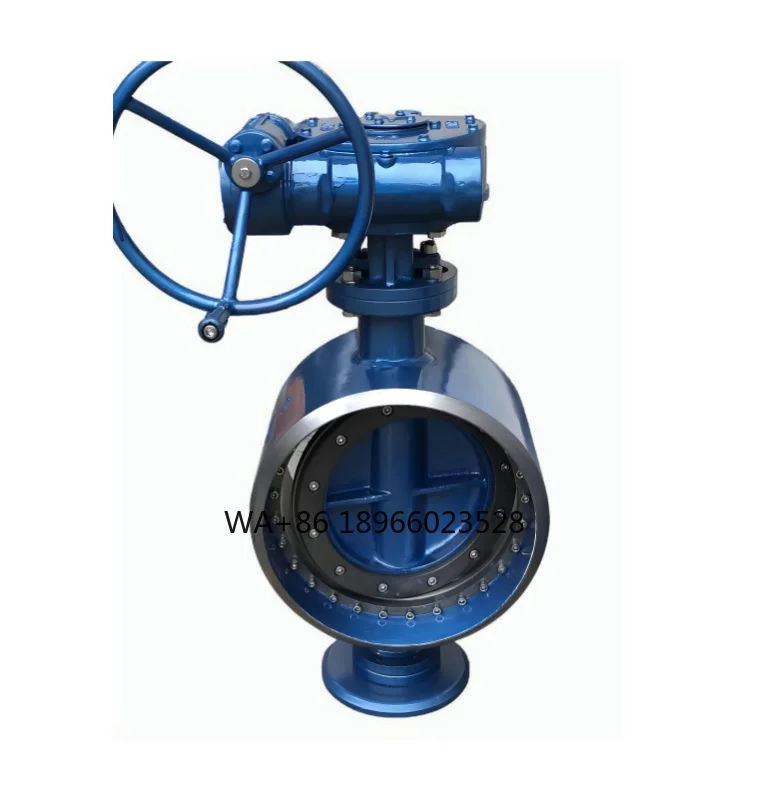 API CE Pn25 Pn16 150lb 300lb DN300 DN550 DN700 Stainless Steel SS304 Carbon Steel WCB Gear Butt Weld Butterfly Valve OEM