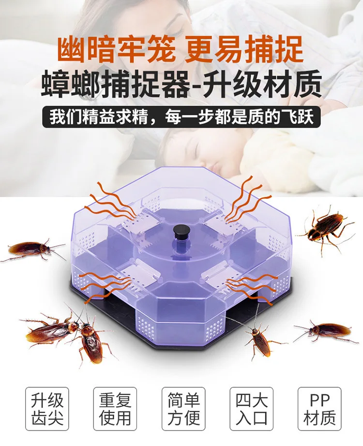 Non-Toxic Roach Traps: The Ultimate Solution for Eliminating Cockroaches At Home Cockroach Killer  Tools