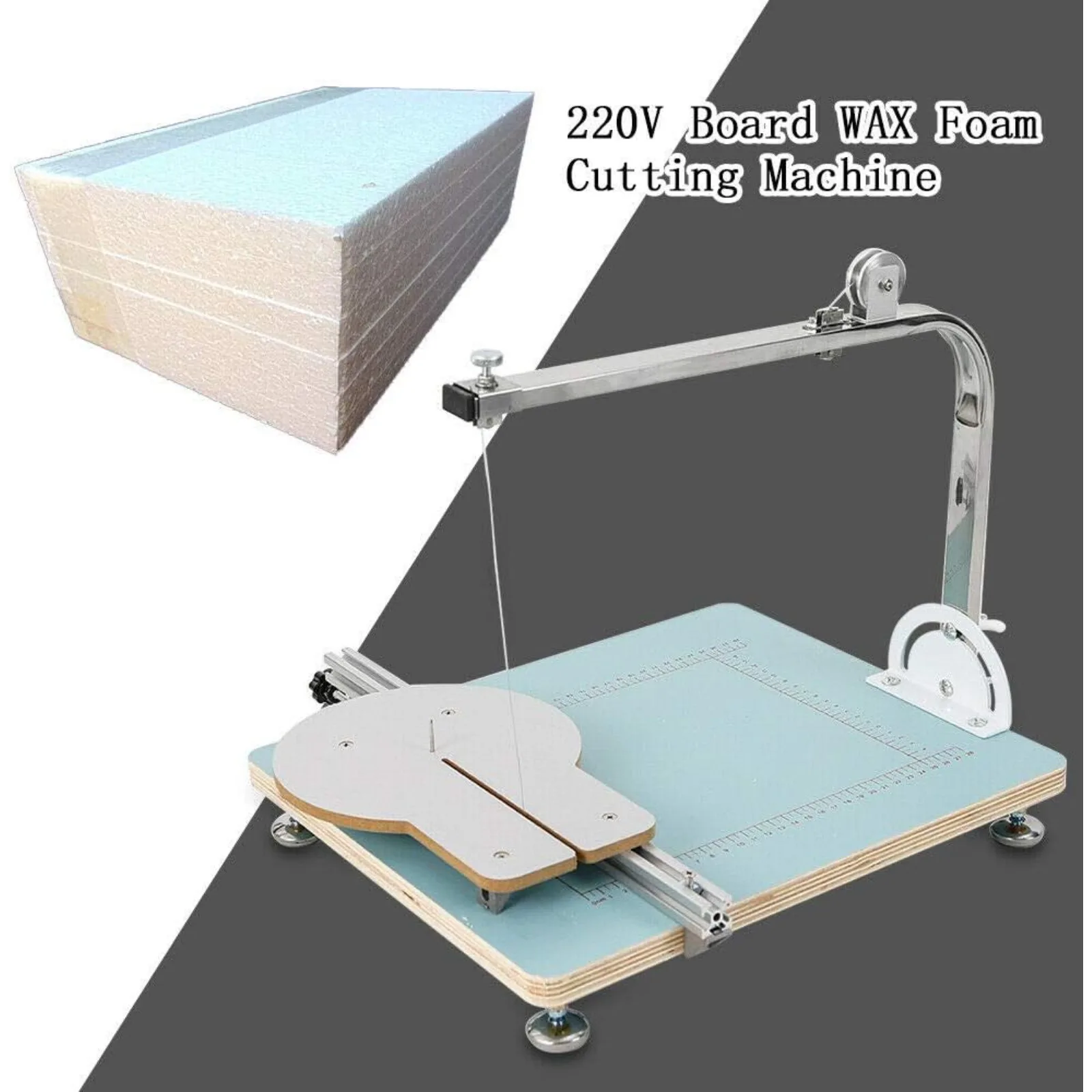 Coupe-mousse électrique 220V pour polystyrène, machine de découpe de mousse à fil chaud, outil de découpe de mousse léger et portable à fil chauffant pour le modelage artisanal, la production de bricolage et l'artisanat