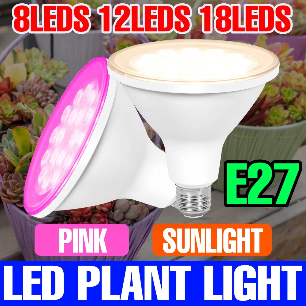 

Full Spectrum LED Grow Light E27 Indoor Plant Cultivation Lamp Sunlight AC100-277V Vegetables Fruit Flower Potted Fill Lighting