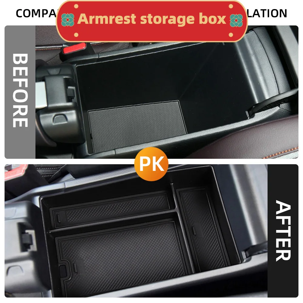 Car Central Armrest Storage Box Container Holder Tray  for Honda HRV HR-V ZRV Z-RV 2022-2024 Organizer Accessories
