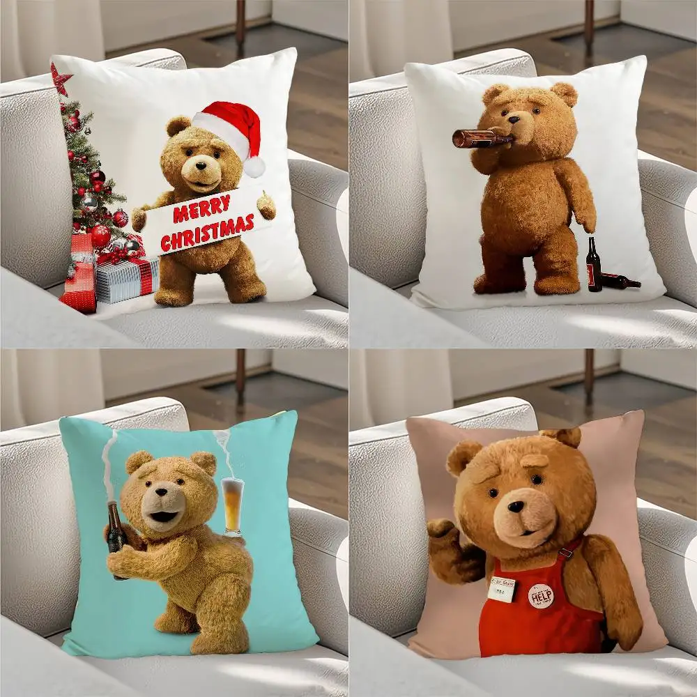 

Movie T-Ted 2024 Pillow Case Luxury Double-sided For Car Pillows 45x45 Cushions Cover Home and Decoration Sofa Pillow case