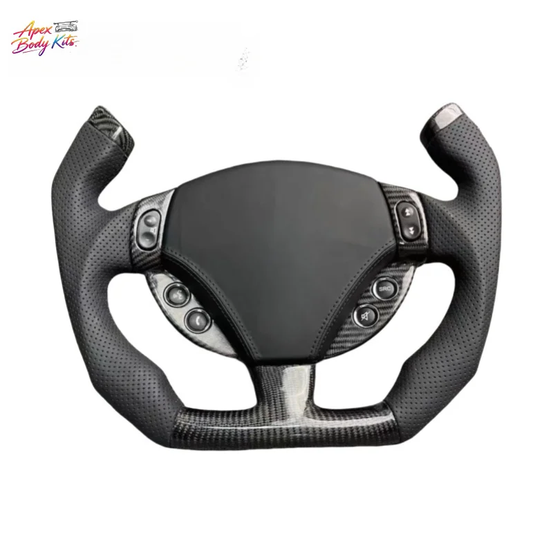 FOR Maserati GT GTS GC MC Quattroporte President Series Upgraded and Customized Carbon Fiber Leather Steering Wheel