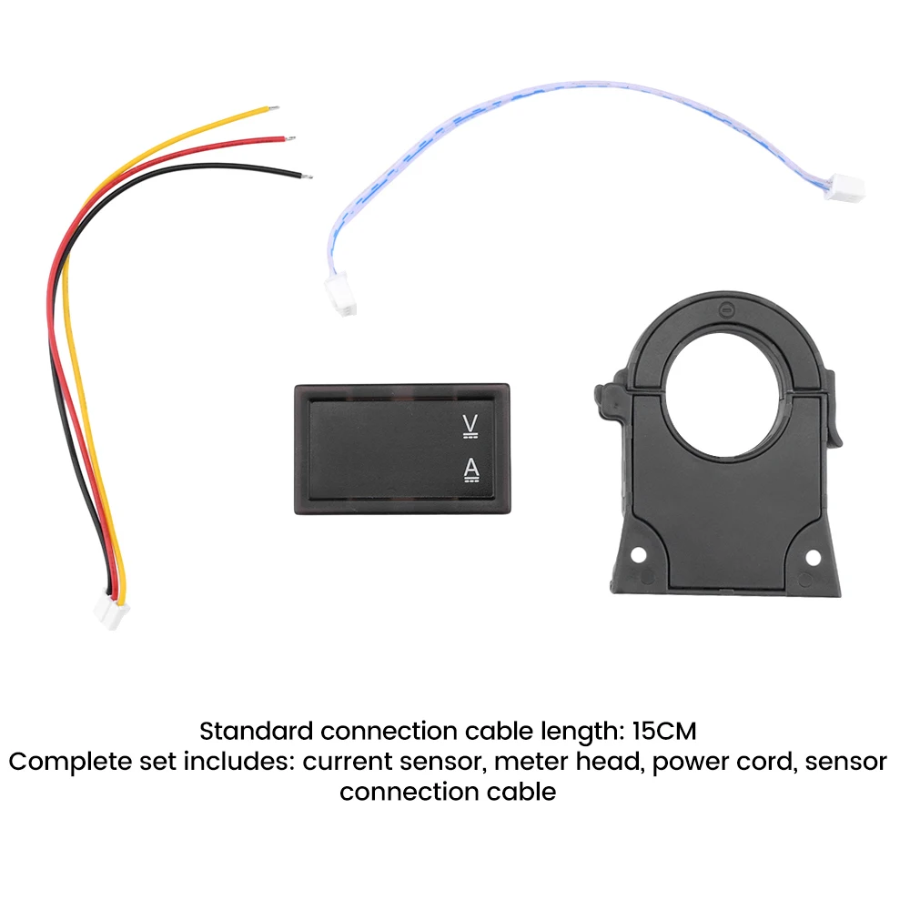 Amperomierz halowy woltomierz DC 0-300V 50A/100A/200A/400A izolacja typu miernik napięcia prądu podwójny wyświetlacz cyfrowy