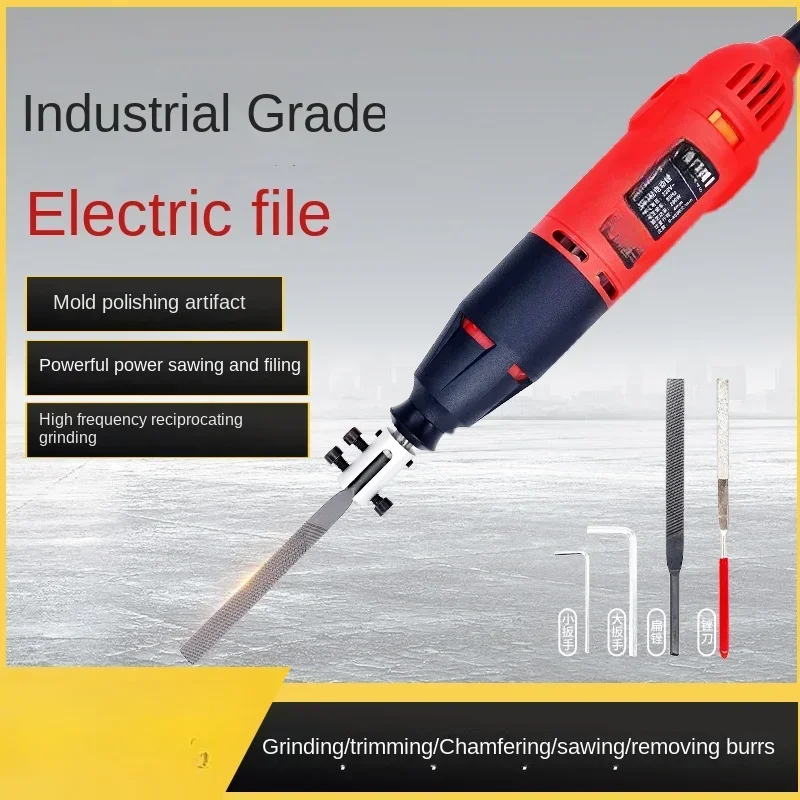 Duplex Metal Polishing Trimming Deburring Cutting Rubbing Iron Steel File Woodworking Small Electric File