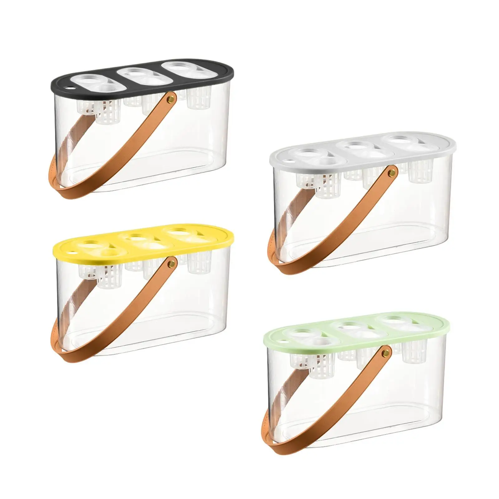 

Hydroponic Grower Box Indoor Tabletop Mini Aquarium 6 Holes Hydroponic System Planting Container for Home Vegetables Planting