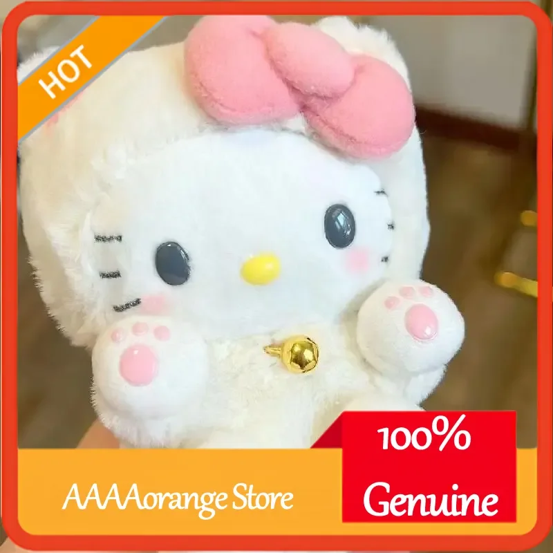 Sanrio Hello Kitty 10 cm pluche pop knuffeldier schattige schooltas charme sleutelhanger cadeau voor meisjes kinderen klein zacht speelgoed