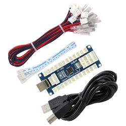SJ@JX Arcade Game USB Encoder Board Macro Command Zero Delay Gamepad Button Joystick Controller for Nintendo Switch PC PS3
